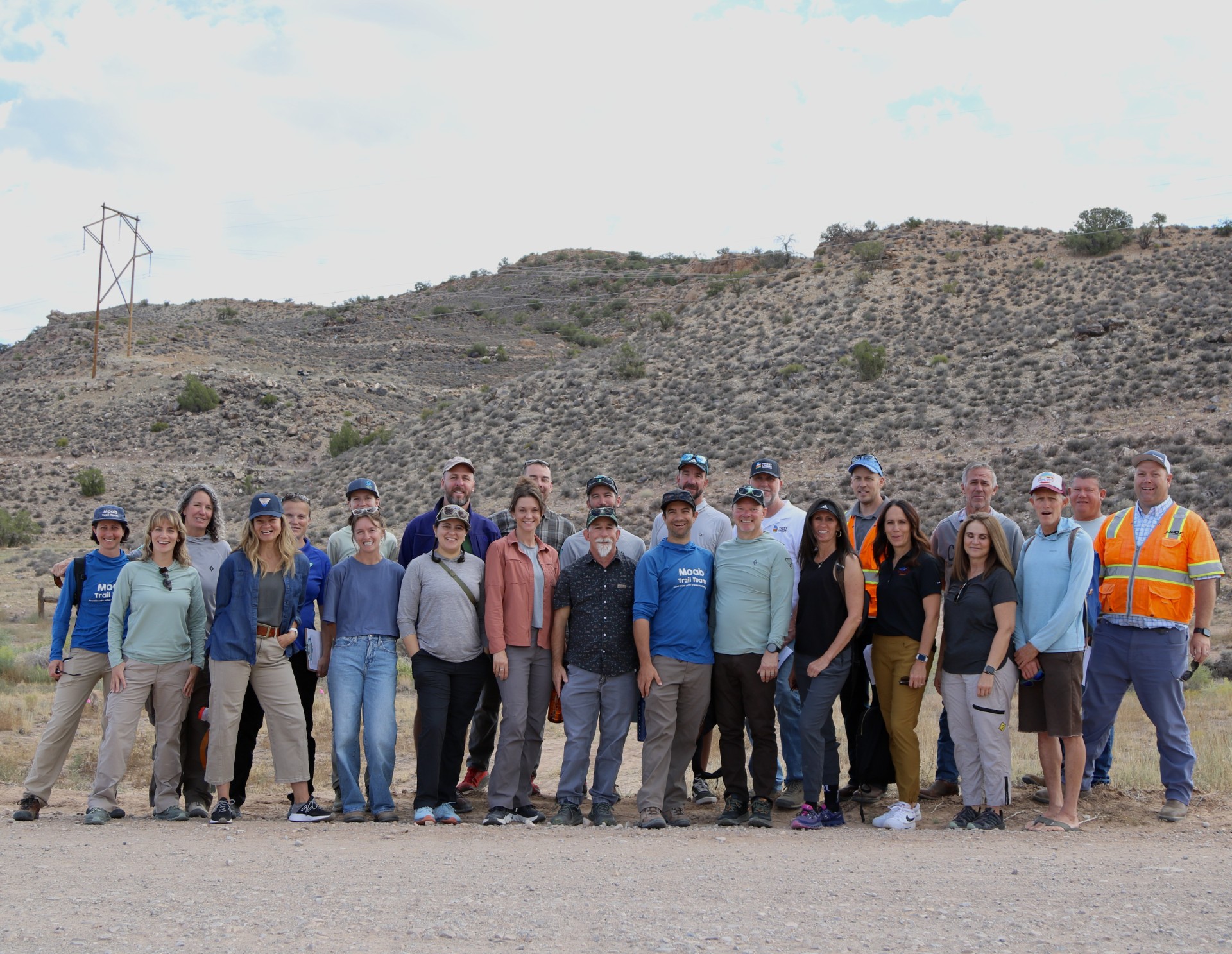The Foundation for America’s Public Lands joined the Moab BLM Field Office, the State of Utah, and local community partners, including the Canyonlands Natural History Association, San Juan and Grand counties, UDOT, and the Utah High School Cycling League, to celebrate the near completion of the Mud Springs Trails. The project reflects a shared commitment to multiuse recreation, bringing hikers, cyclists, and e-bike riders together on a new trail system that offers visitors some of the best views of the Moab Valley and the La Sal Mountains.